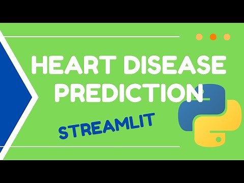 Heart Disease Prediction using Machine Learning and Streamlit