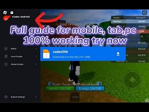 Roblox how to install codex [full guide] + media fire