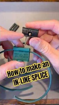 How To Make an In-Line Splice with SPT-1 Gilbert Plugs (Vampire Plugs)