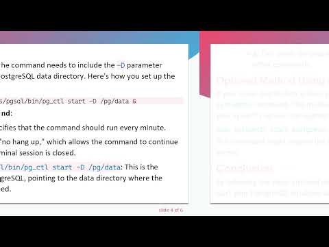 How to Start PostgreSQL Database Using Linux Cron Jobs
