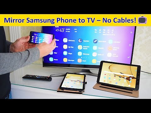 How to Screen Mirror Samsung Phone or Tablet to Samsung Smart TV Wirelessly (Wi-Fi/Miracast)