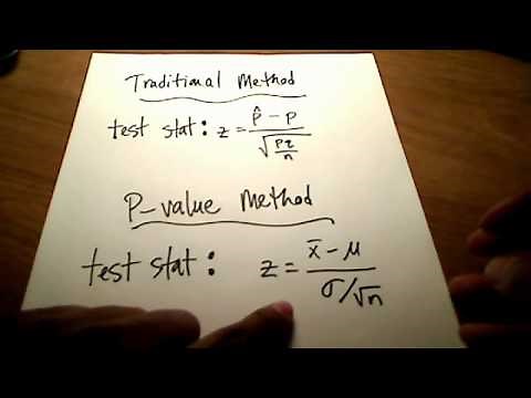Stats: Hypothesis Testing (P-value Method)