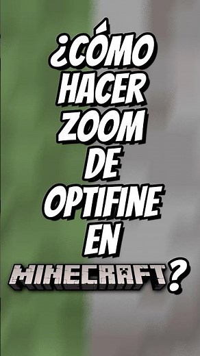 ⛏️⚒️ HOW TO ZOOM OPTIFINE IN MINECRAFT 🔎 #shorts