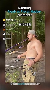 Ranking Noob vs Pro vs Hacker Moments😂👍🏻