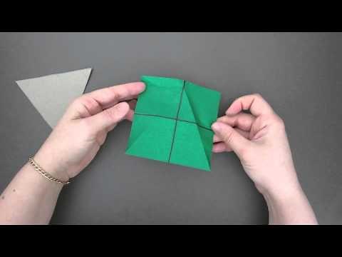 HOW TO MAKE A TRIANGLE TEMPLATE (FOLDED)