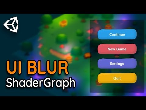 UI BLUR in Unity ShaderGraph for 2D & 3D games