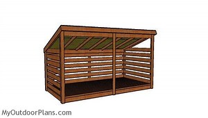 3 Cord Firewood Shed Plans | MyOutdoorPlans