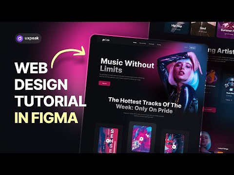 UX/UI Design Tutorial in Figma - Design Modern Website from Scratch