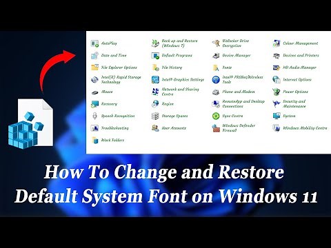 How to Change and Restore Default System font on Windows 11