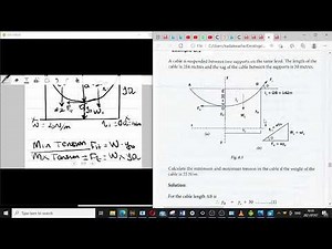 Strength In Materials N6; Tension In Cables (working example)