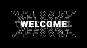 Welcome to my channel text typography animation 4k