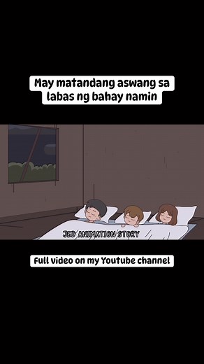 May matandang aswang sa labas ng bahay namin. #horror #reel | Jed Animation Story