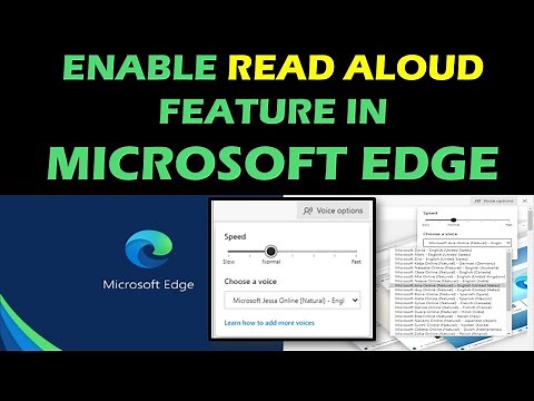 Enable Read Aloud Feature in Microsoft Edge