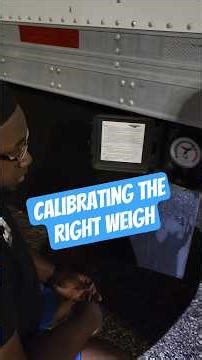 Calibrating the RIGHT WEIGH on the trailer #fyp #primeinc #cdl #cdltraining #calibrate #training #fy