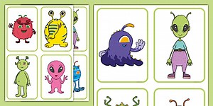 Creative Alien Picture Cards