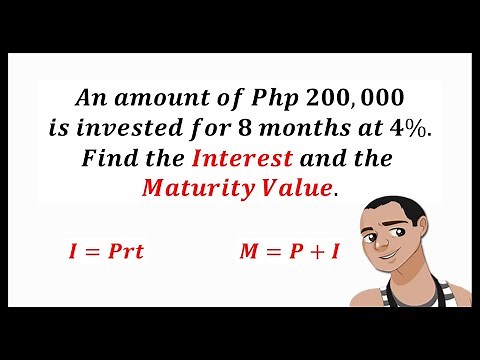 SIMPLE INTEREST AND MATURITY VALUE