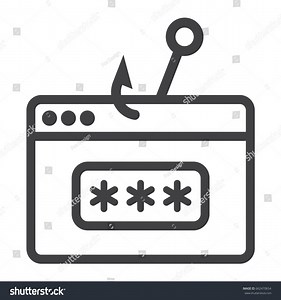 Password Phishing Line Icon Security Hack Stock Vector (Royalty Free) 662470654 | Shutterstock