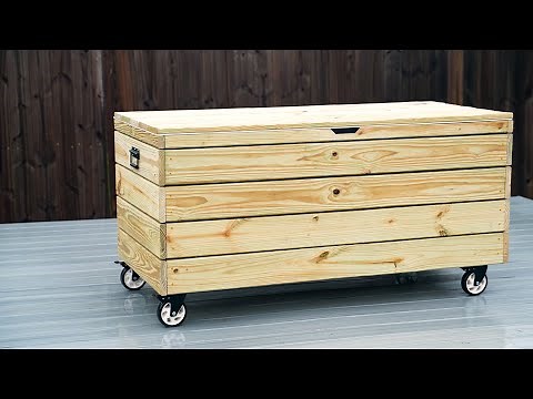 DIY Outdoor Patio Storage Deck Box (water resistant)