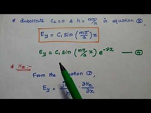 TE Waves Between Parallel Planes - Transverse Electric Waves - TLRF