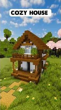 How to Build a Cozy House in Minecraft (Short & Easy Tutorial!) #shorts