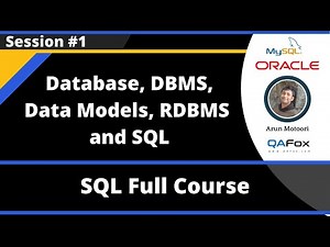 Database Concepts (Database, DBMS, Data Models, RDBMS and SQL) Video Lecture - Software Development