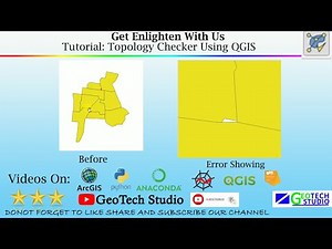 Topology Checker Using QGIS || QGIS 3.14 || @GeoTech Studio
