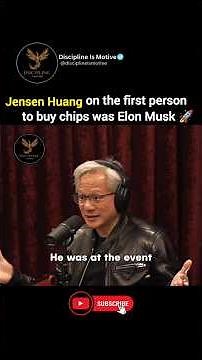 Elon Musk was the first person to buy Nvidia chips says Jensen 🤯📈🚀#disciplineismotive #discipline