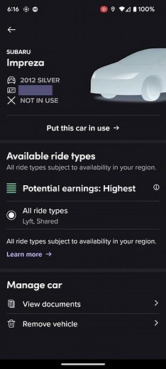 How to Switch Vehicles in the Lyft Driver App