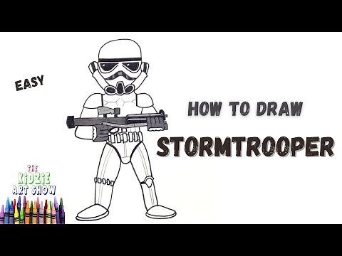 How to draw Stormtrooper from Star Wars step by step easy for beginners