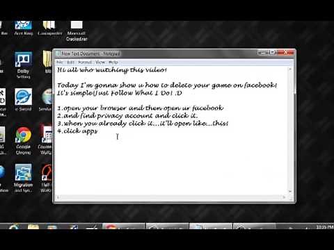 How to delete(remove) your games on Facebook!