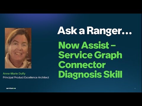 Now Assist for CMDB - Service Graph Connector Diagnosis Skill