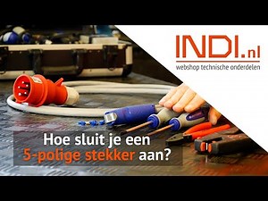 Hoe sluit je een 5-polige stekker aan?