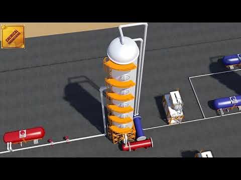 Manufacturing of low density polyethylene /chemical engineering 3D animation lacture