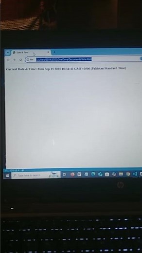 "Show Current Date & Time Using HTML & JavaScript | Simple Code"