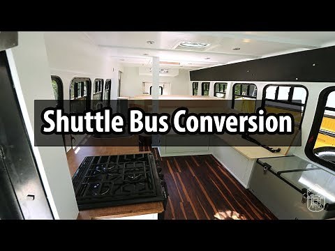 Amazing SHUTTLE BUS Conversion in 4 weeks