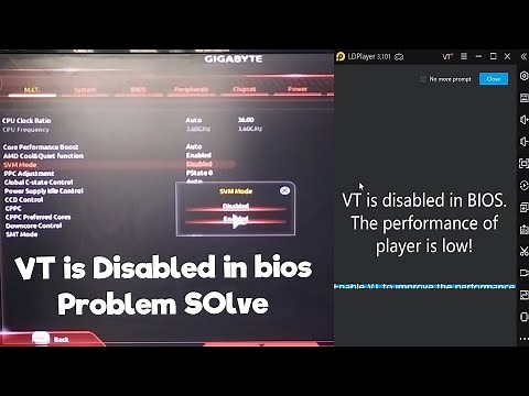 How to VT enabled in the bios Gigabyte Motherboard and Others LD Player, Nox Player, Bluestacks