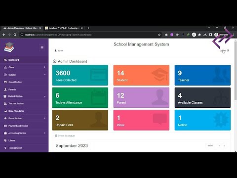 School Management System Project in PHP MySQL CodeIgniter with Source Code - CodeAstro