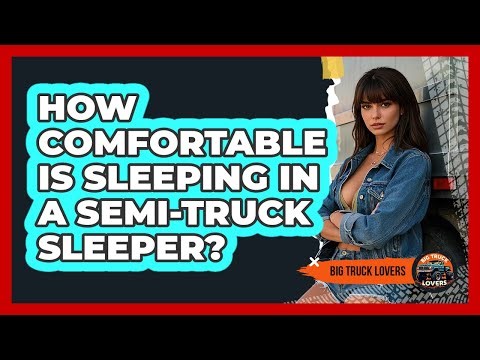 How Comfortable Is Sleeping In A Semi-truck Sleeper? - Big Truck Lovers