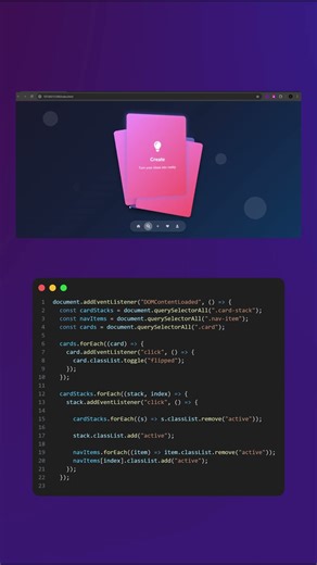 Interactive Card Deck using HTML CSS & JavaScript | Advance Web development