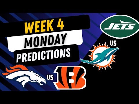 NFL Monday Night Football Game * PREDICTIONS * Week 4