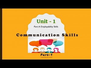 Class 9th Unit 1 : Communication Skills-I Part-1