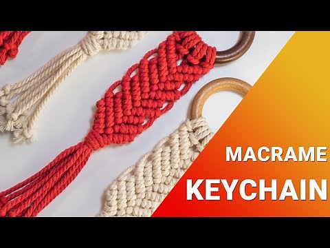 How To Make Macrame Keychain | DIY | Easy Macrame Tutorial for Beginners