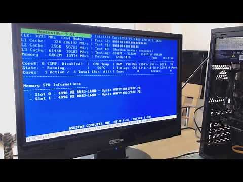 How to test ram memory using memtest86+