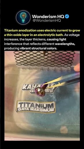 Titanium Metal Changes Color Without Using Paint