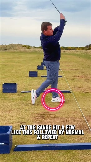 Pure Your Irons Instantly with the Step + Hit Drill 👣 #GolfDrill #BallStriking