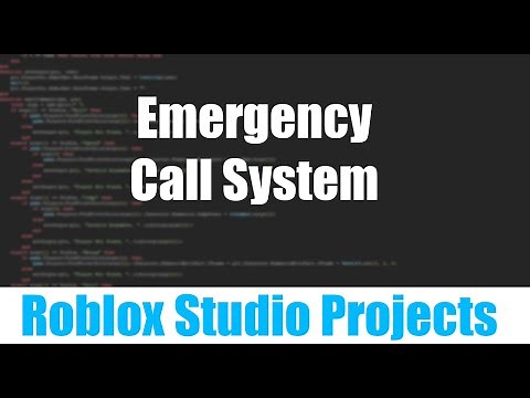 Roblox Studio Projects - Emergency Call System