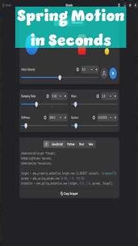 Spring Physics Animation on Linux with Elastic