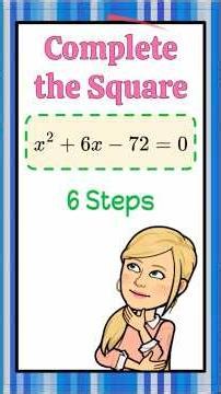 Completing the Square | HS.A-REI.B.4 | Algebra 🖤
