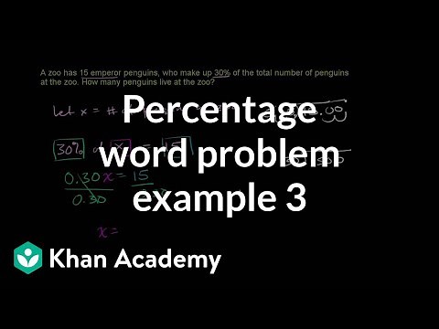Percent word problem example 3 | Ratios, rates, and percentages | 6th grade | Khan Academy
