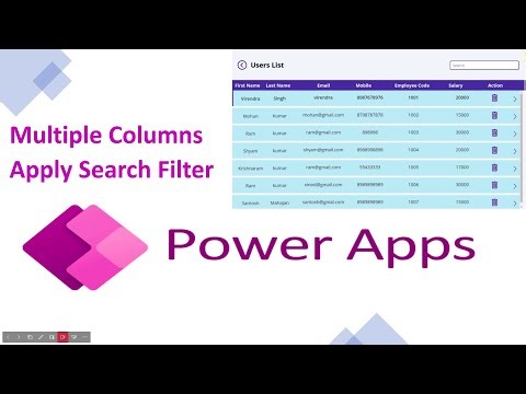 How to Search on multiple columns in Power Apps Gallery | In Hindi